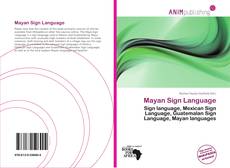 Capa do livro de Mayan Sign Language 