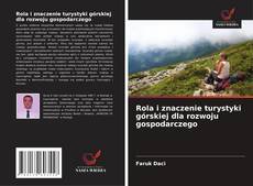 Bookcover of Rola i znaczenie turystyki górskiej dla rozwoju gospodarczego