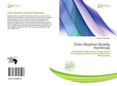 Buchcover von Colin Stephen Quality Handicap