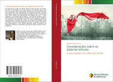 Capa do livro de Considerações sobre as Galerias Virtuais 