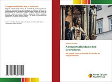 A responsabilidade dos provedores kitap kapağı