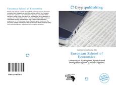 Bookcover of European School of Economics