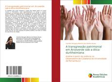 Buchcover von A transgressão patrimonial em Arcoverde sob a ótica durkheimiana