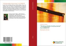 Portada del libro de "Ambiguidade Institucional" no CODEFAT