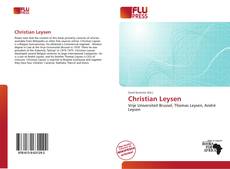 Couverture de Christian Leysen