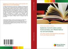 Capa do livro de Saberes Construídos pelos licenciandos em Matemática na Universidade 