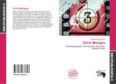 Chris Menges kitap kapağı