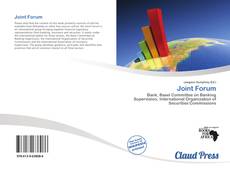 Capa do livro de Joint Forum 