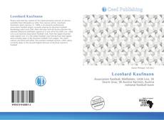 Portada del libro de Leonhard Kaufmann