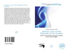 Bookcover of Islamic view of the Pharaoh of the Exodus