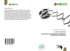 Buchcover von Leos Carax