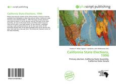 California State Elections, 1996的封面