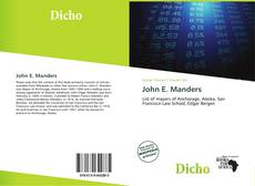 Portada del libro de John E. Manders