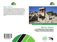 Copertina di Marion, Cyprus