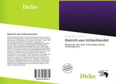 Portada del libro de Dietrich von Schlechtendal
