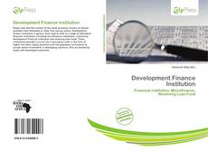 Buchcover von Development Finance Institution