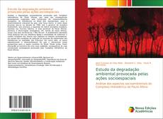 Portada del libro de Estudo da degradação ambiental provocada pelas ações socioespaciais