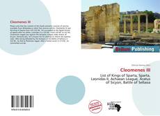 Portada del libro de Cleomenes III