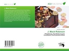 Copertina di J. Mack Robinson