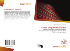 Bookcover of Carlos Holguín Mallarino