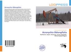 Acronychia Oblongifolia kitap kapağı