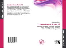 Buchcover von London Buses Route 16