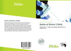 Обложка Battle of Rimini (1944)