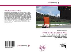 Capa do livro de 1951 British Grand Prix 