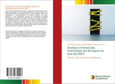 Bookcover of Análise criminal dos homicídios em Brusque no ano de 2017