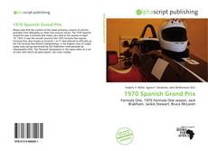 1970 Spanish Grand Prix kitap kapağı