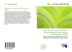 Championnat de Tennis d'Australie 1953 kitap kapağı
