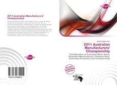 Portada del libro de 2011 Australian Manufacturers' Championship