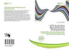 Buchcover von 1975 Australian Manufacturers' Championship