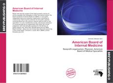 American Board of Internal Medicine kitap kapağı