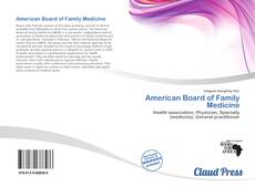 Buchcover von American Board of Family Medicine