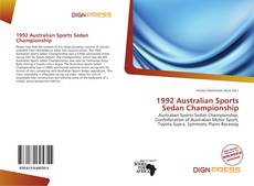 1992 Australian Sports Sedan Championship的封面