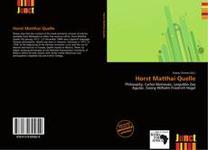 Copertina di Horst Matthai Quelle