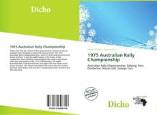Copertina di 1975 Australian Rally Championship