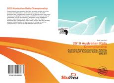 Bookcover of 2010 Australian Rally Championship