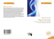 Bookcover of Mass formula