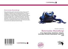 Capa do livro de Heterixalus Rutenbergi 