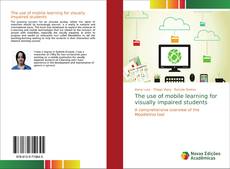 Capa do livro de The use of mobile learning for visually impaired students 