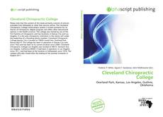Borítókép a  Cleveland Chiropractic College - hoz