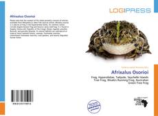 Afrixalus Osorioi kitap kapağı