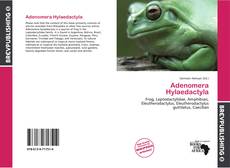 Adenomera Hylaedactyla kitap kapağı