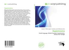 Borítókép a  Hypomnema - hoz
