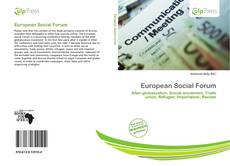 Buchcover von European Social Forum