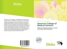 Capa do livro de American College of Medical Genetics 