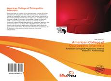 Portada del libro de American College of Osteopathic Internists
