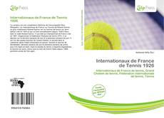 Buchcover von Internationaux de France de Tennis 1926